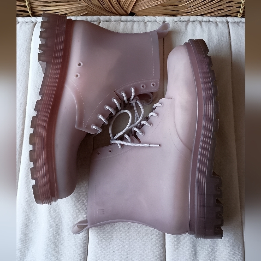 Melissa Stylish Pink Jelly Women's Boots_11